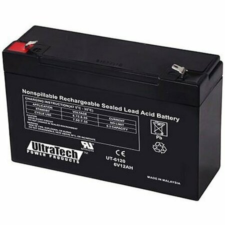 ULTRATECH BATTERY 6V 12AH LEAD ACID IM-6120